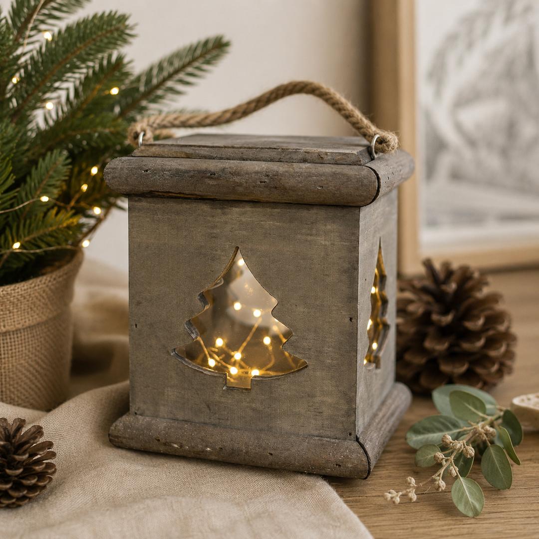 Lanterna in legno "albero"