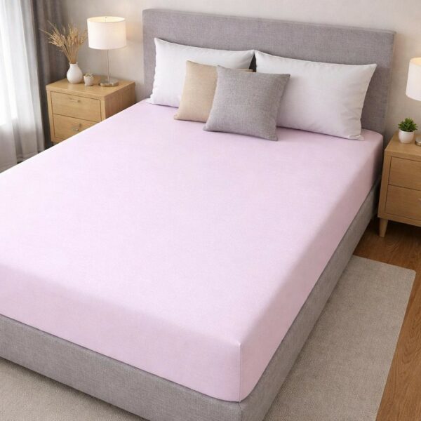 Lenzuolo matrimoniale con angoli Jersey rosa