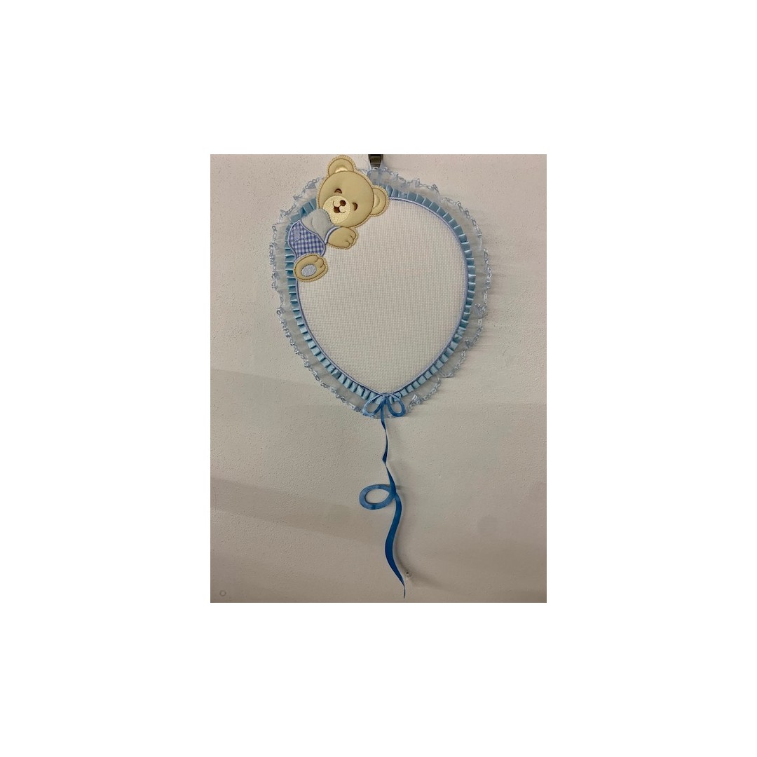 Fiocco nascita palloncino azzurro - immagine 2