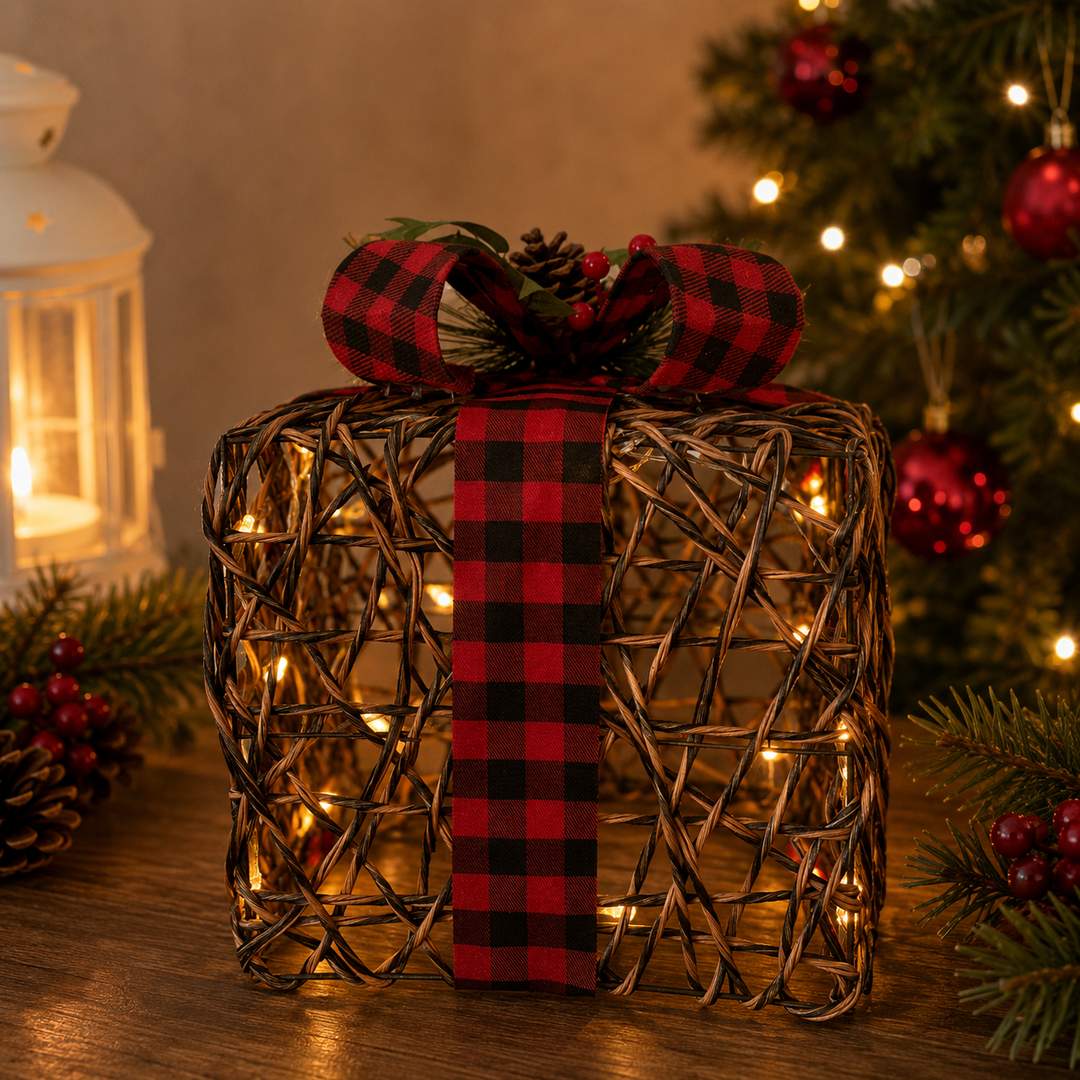 Pacco regalo grande in rattan