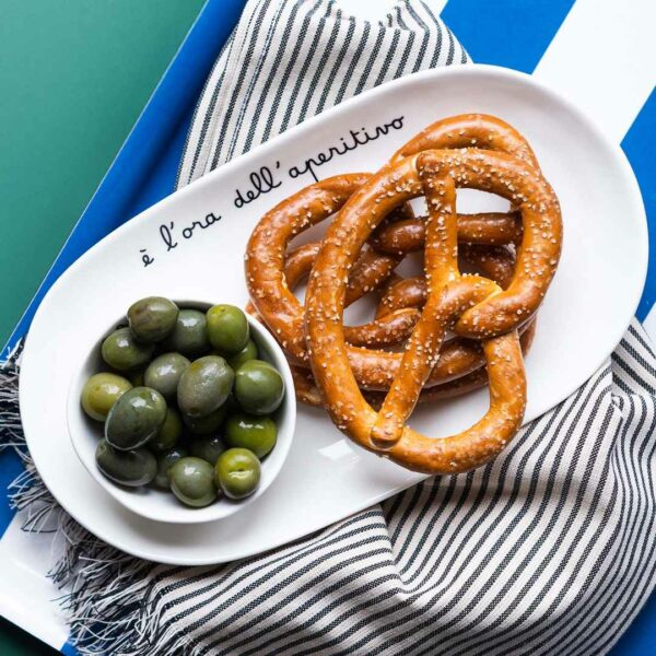 Piatto ovale fondo E' l'ora dell'aperitivo 25 cm