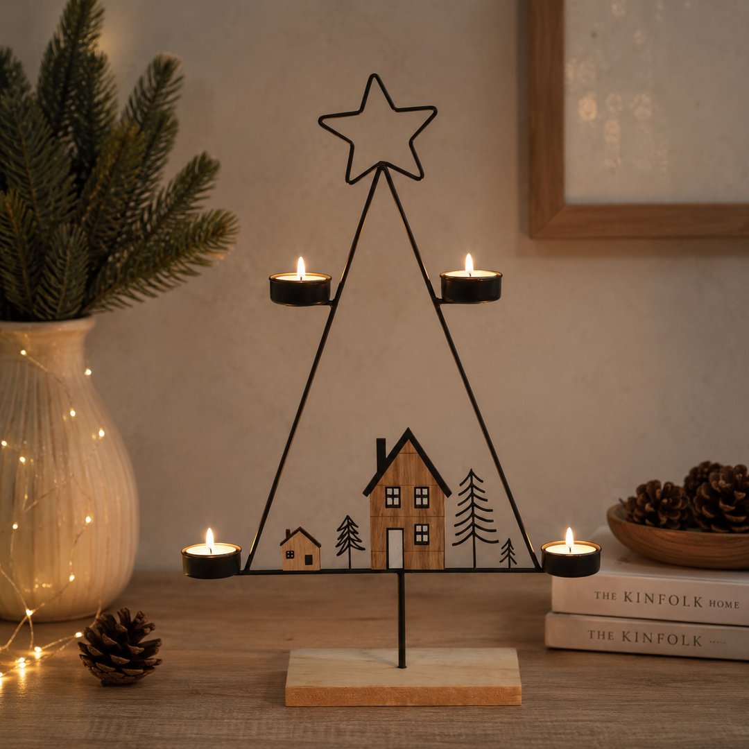 Porta tea light Homewood alta
