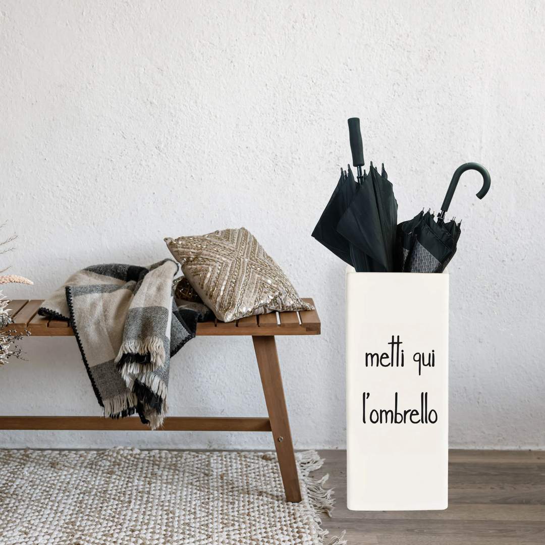 Porta ombrelli Metti qui l'ombrello