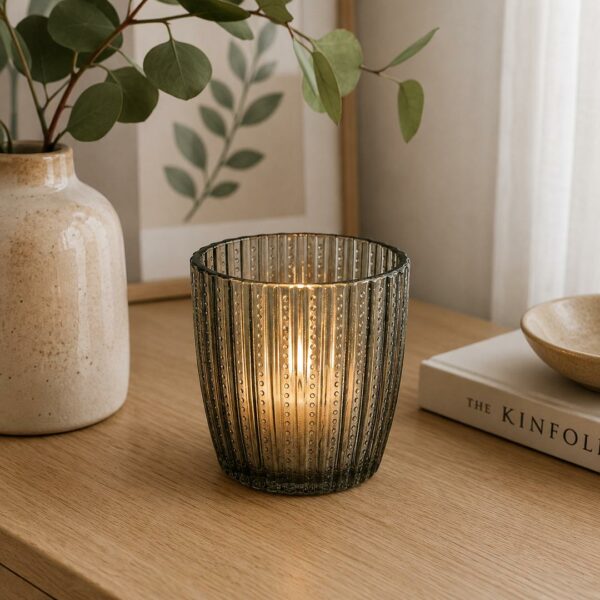 Porta tealight Marilu righe