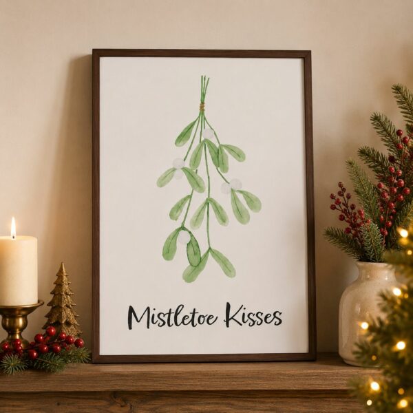 Quadro in metallo Vischio Kisses