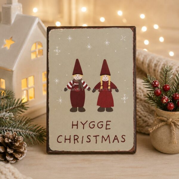 Quadro in metallo Hygge Christmas