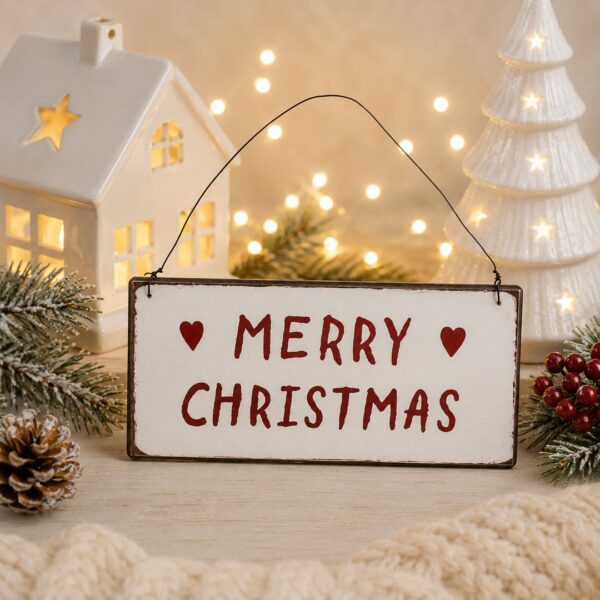 Quadro in metallo Merry Christmas