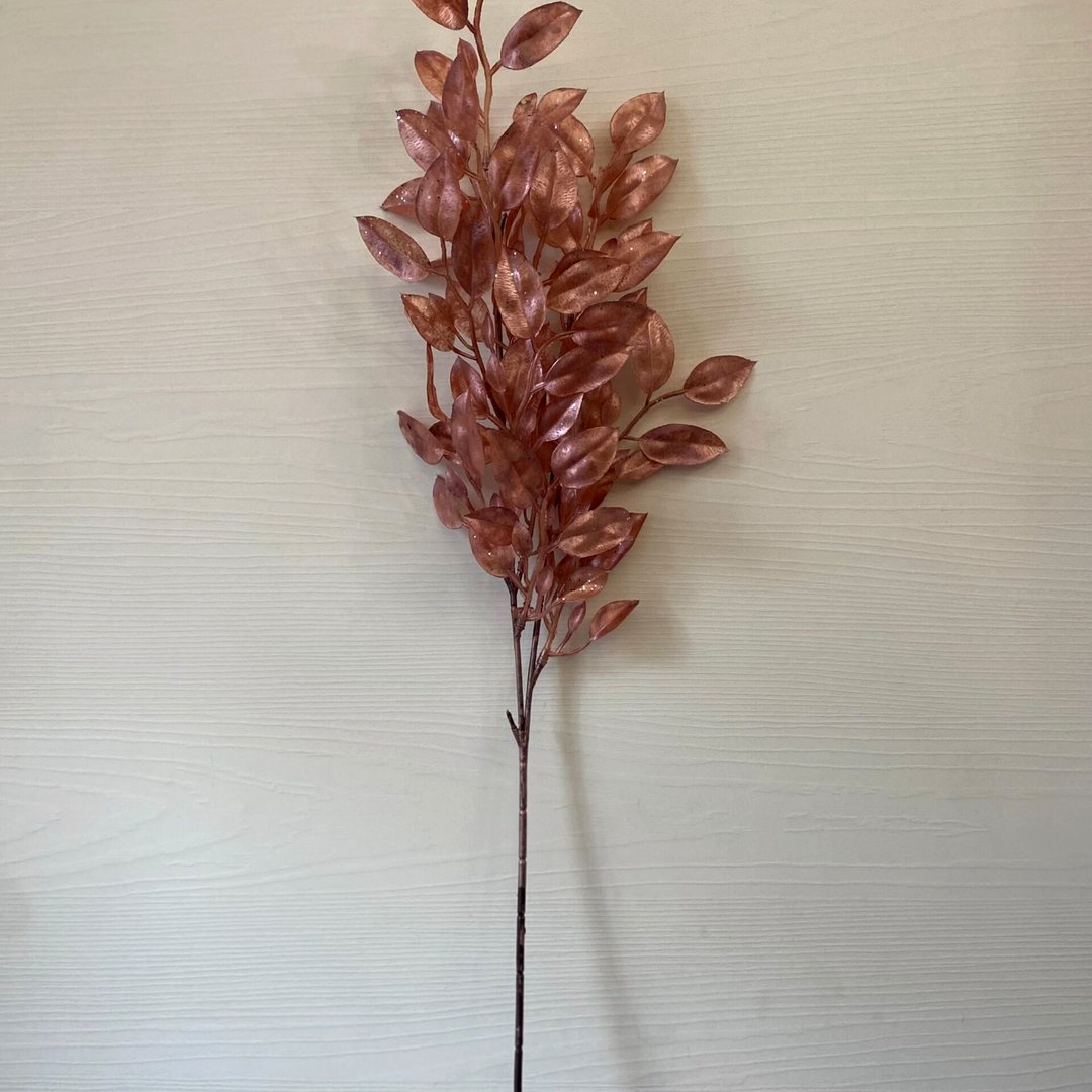 Coppia rami foglia rosa - immagine 2