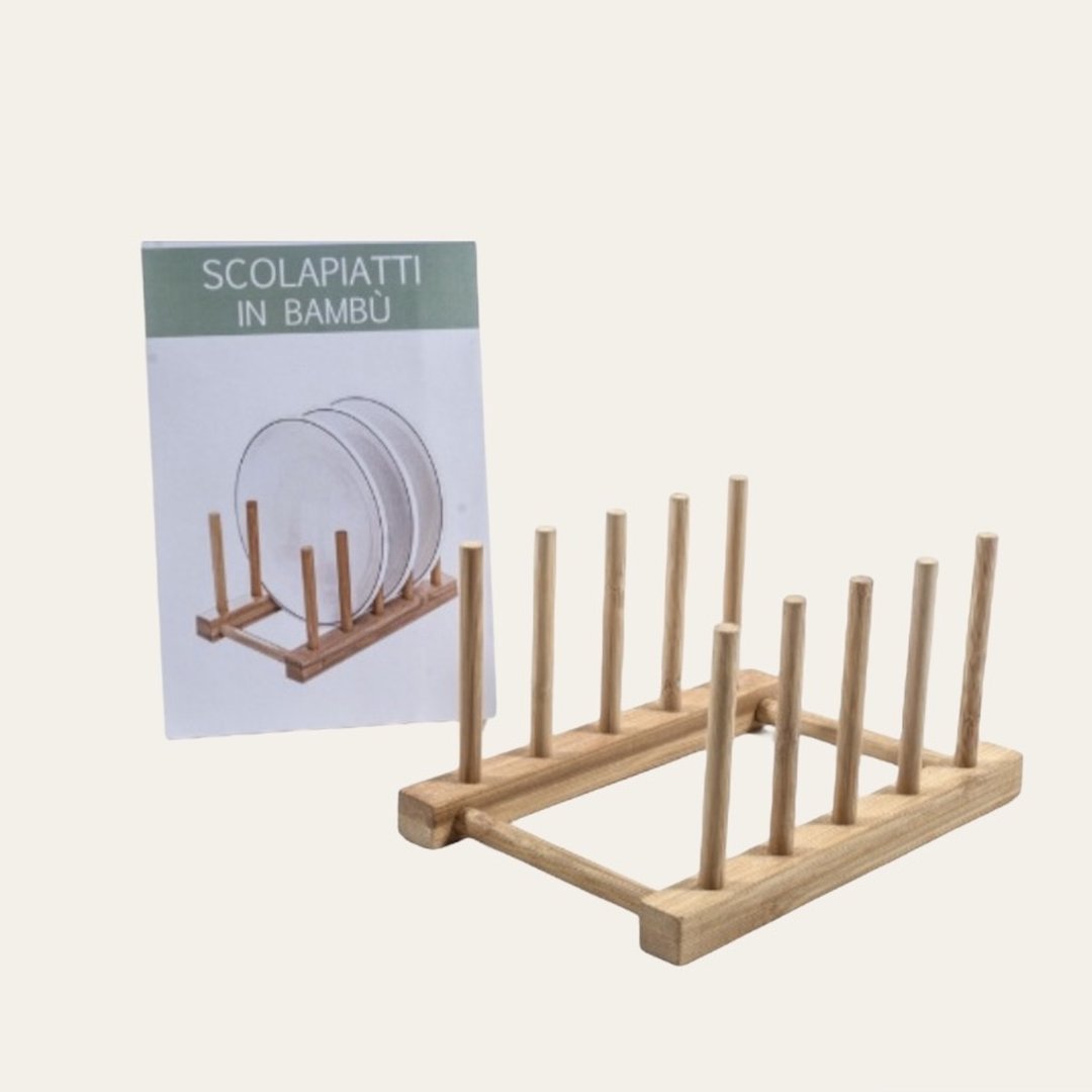 Porta piatti in bamboo - immagine 2