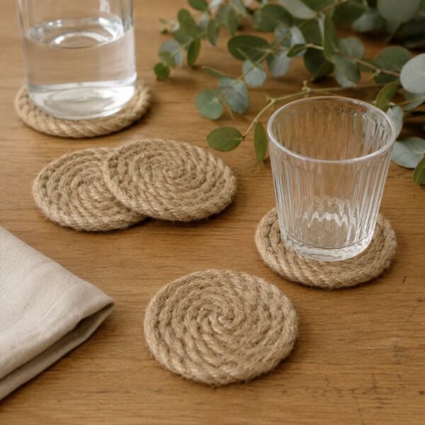 Set 4 Sottobicchieri Corda