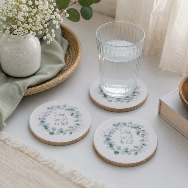 Set 4 Sottobicchieri Verdi