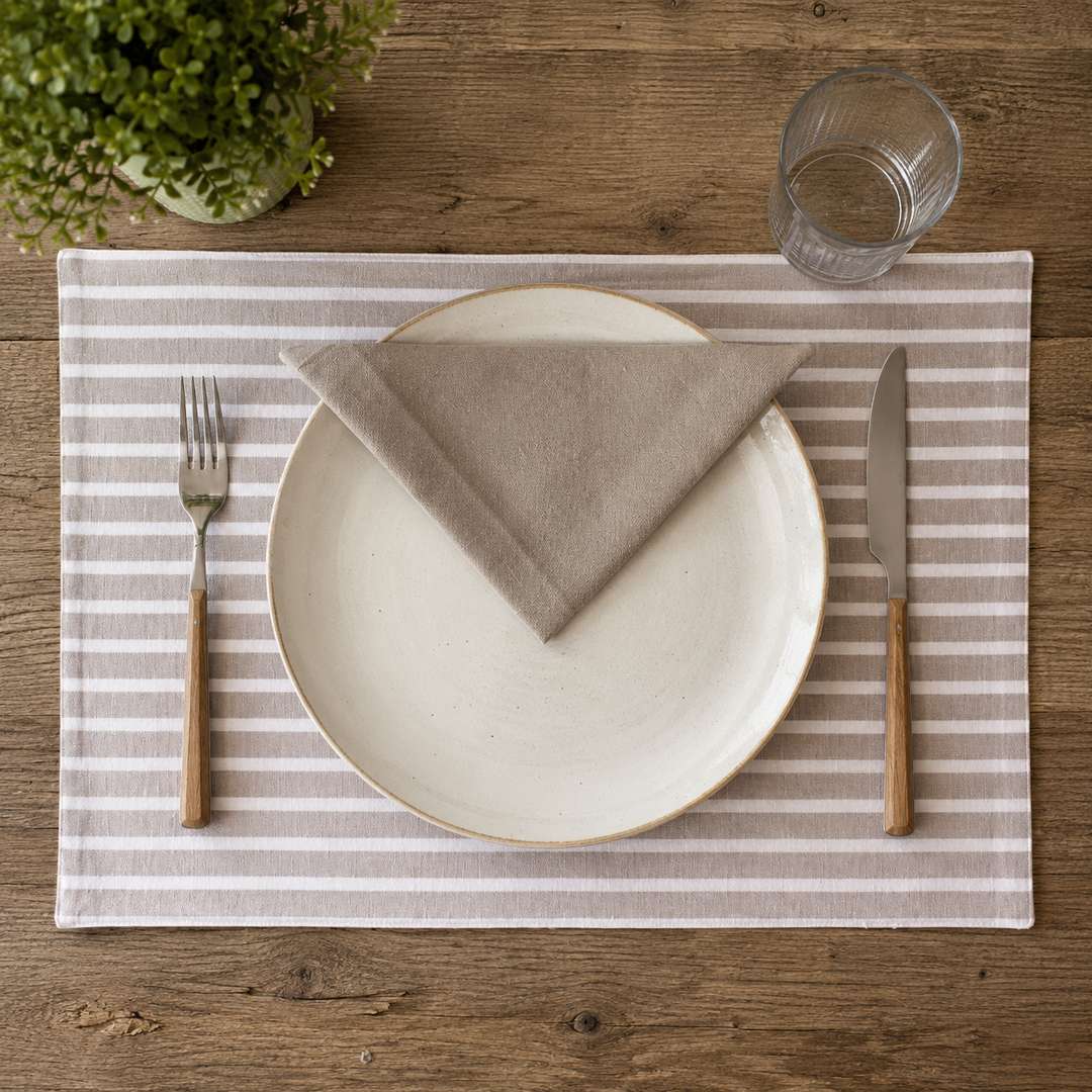 Set americano Paloma righe