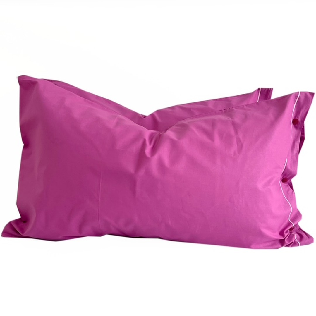 Set due copriguanciali fucsia - immagine 2