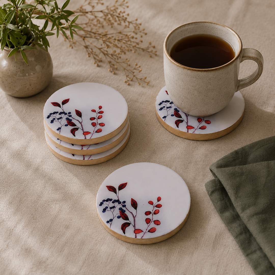 Set quattro sottobicchieri brinja scuro
