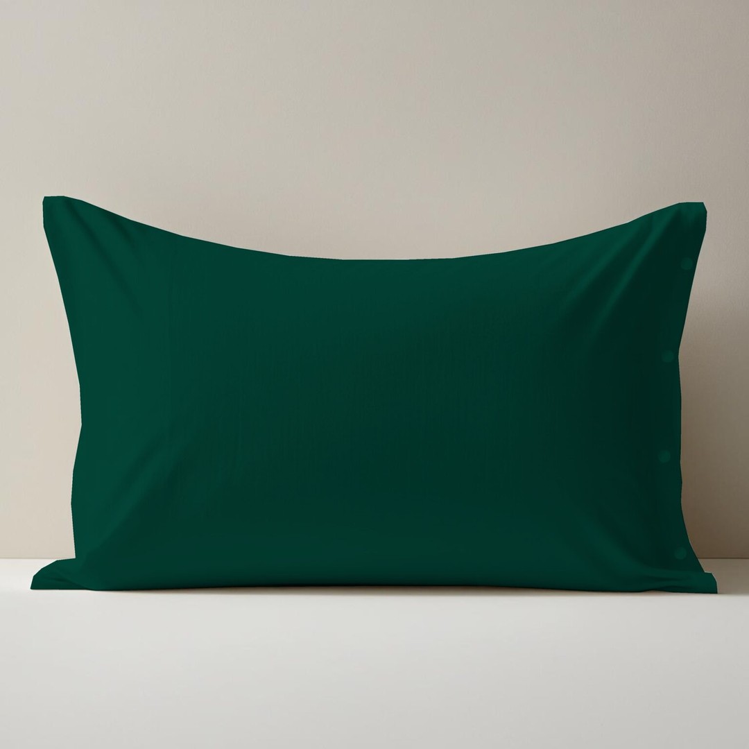 Set due copriguanciali verde scuro - immagine 2