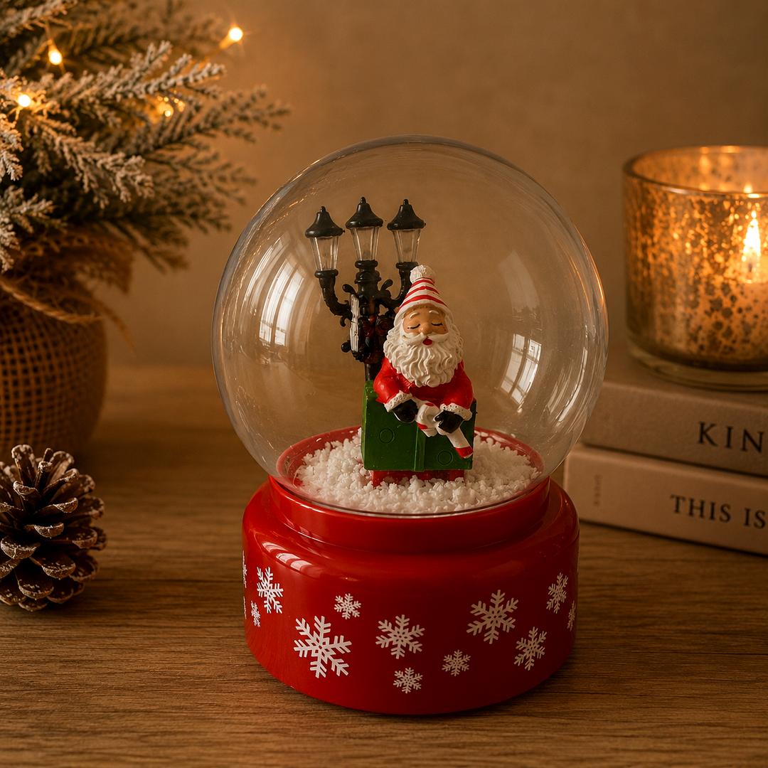 Sfera Babbo Natale "pacco regalo"
