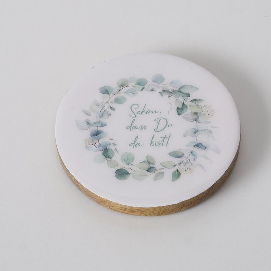 Set 4 Sottobicchieri Fiori Verdi - immagine 2
