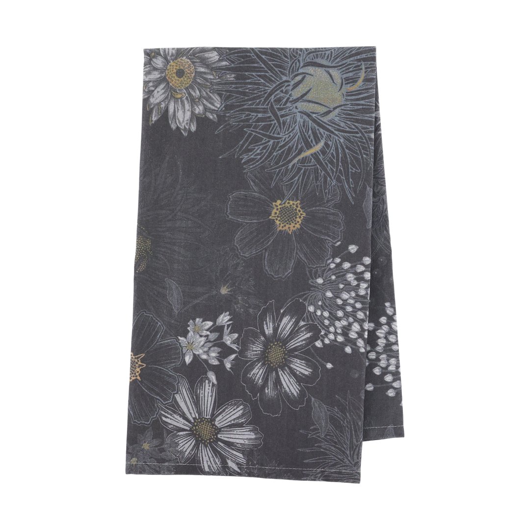 Strofinaccio Fiori grigi - immagine 2