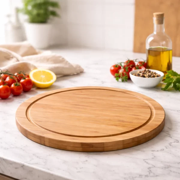 Tagliere in bamboo rotondo S