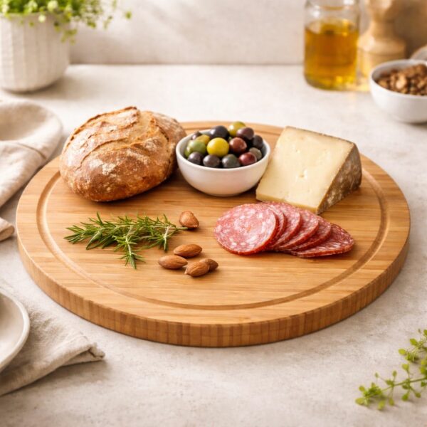 Tagliere in bamboo rotondo M