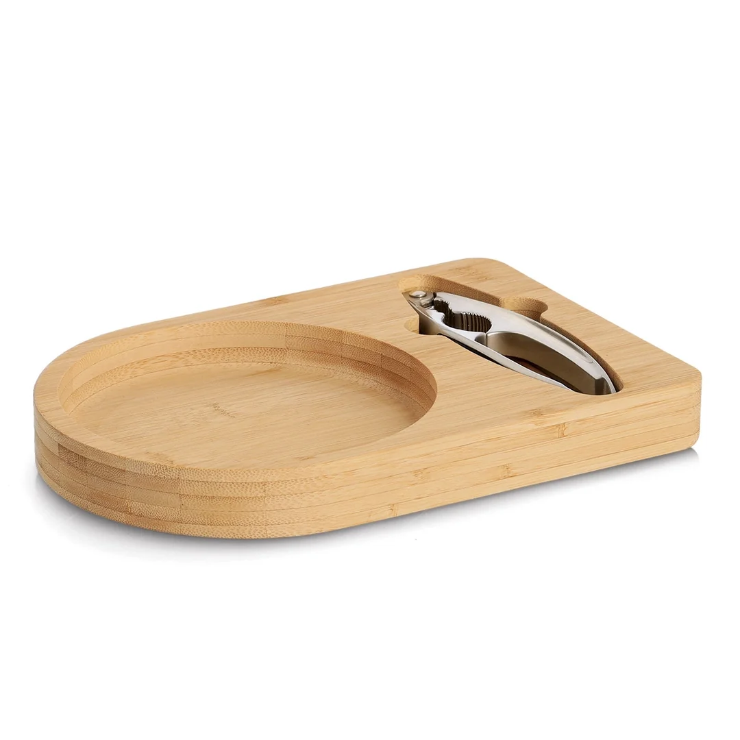 Tagliere in bamboo con schiaccianoci - immagine 2
