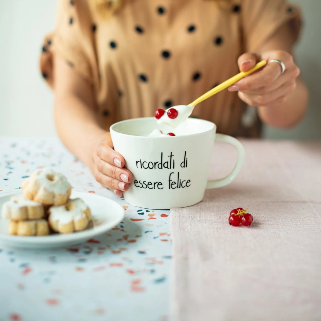 Tazza Colazione Ricordati di essere felice