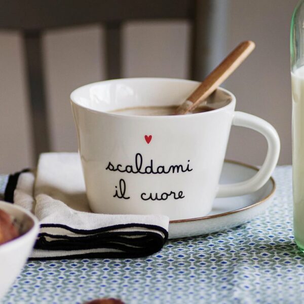 Tazza Colazione Scaldami il cuore