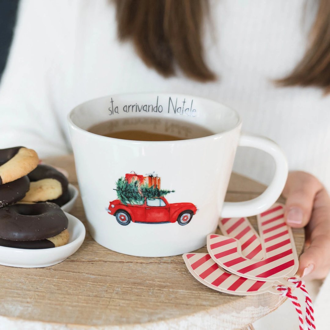 Tazza colazione Sta arrivando Natale