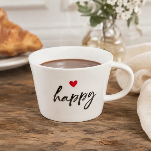 Tazza colazione Happy