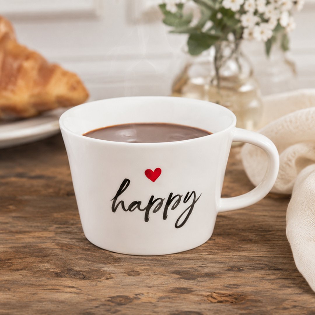 Tazza colazione Happy