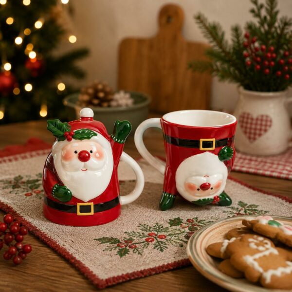 Tazza Up e Down Babbo Natale