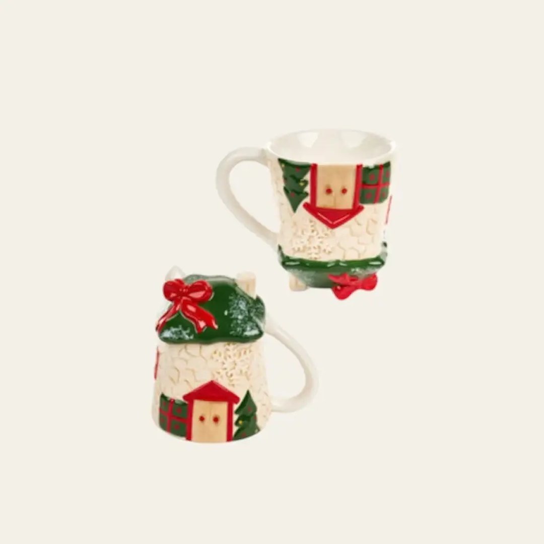 Tazza Up e Down casetta tetto verde - immagine 2