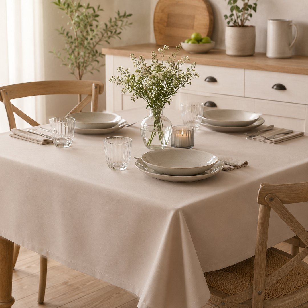 Tovaglia antimacchia brezza beige quadrata