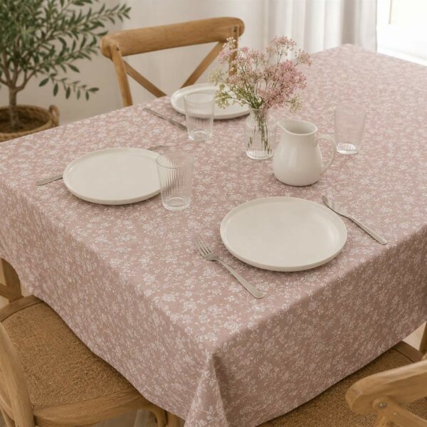 Tovaglia Roseto rosa 12 posti