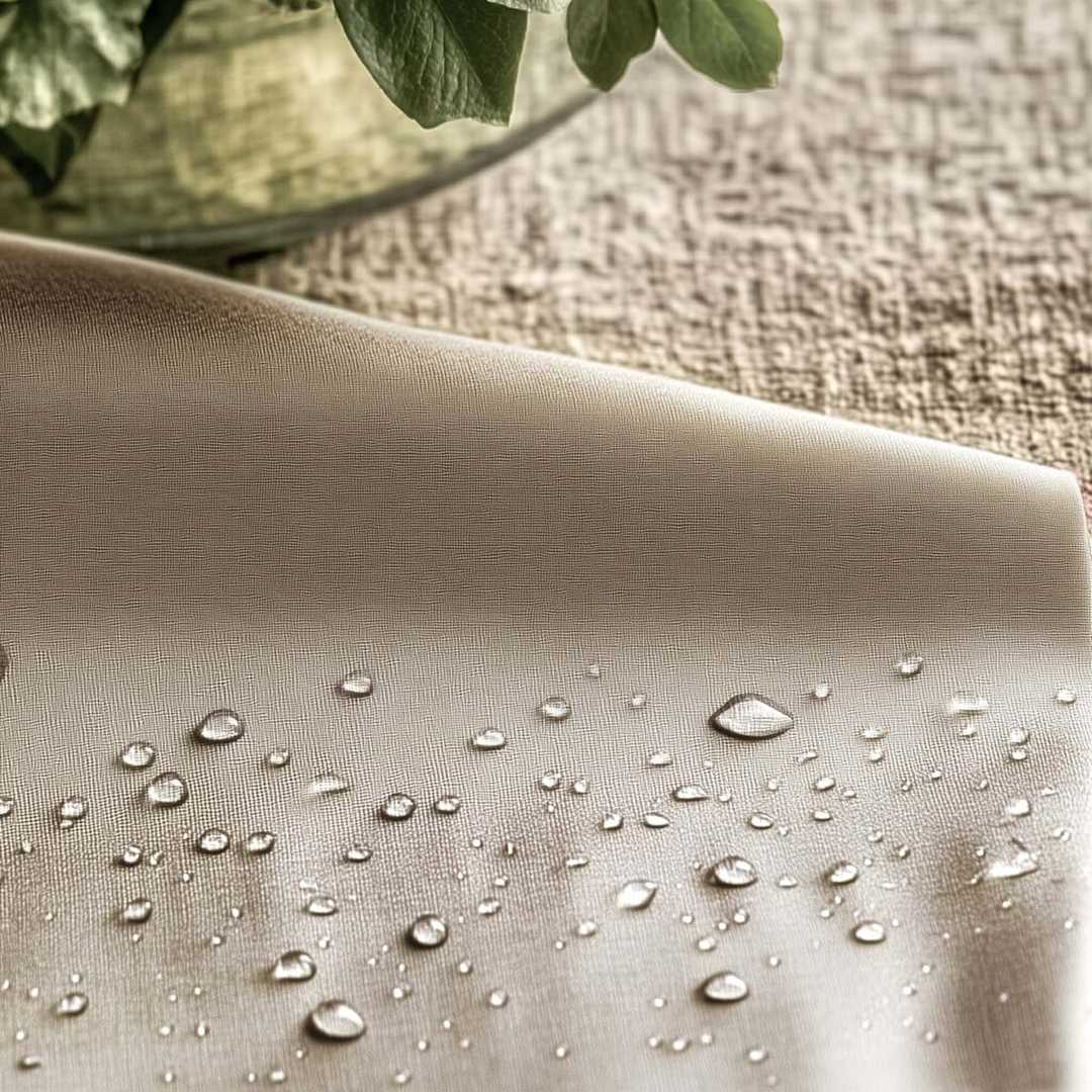 Tovaglia antimacchia brezza beige quadrata - immagine 3