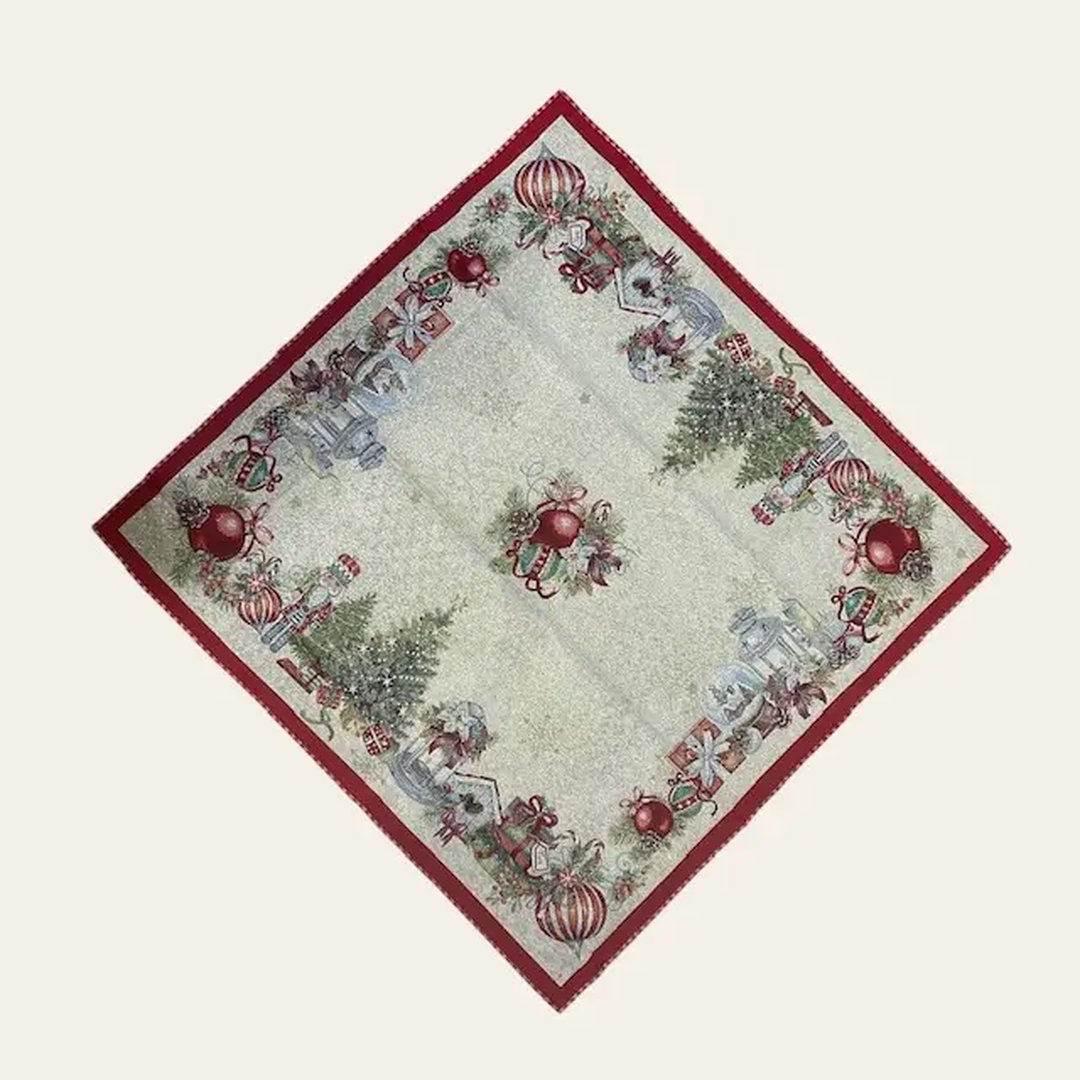 Centro tavola in gobelin Schiaccianoci 93x93 - immagine 2