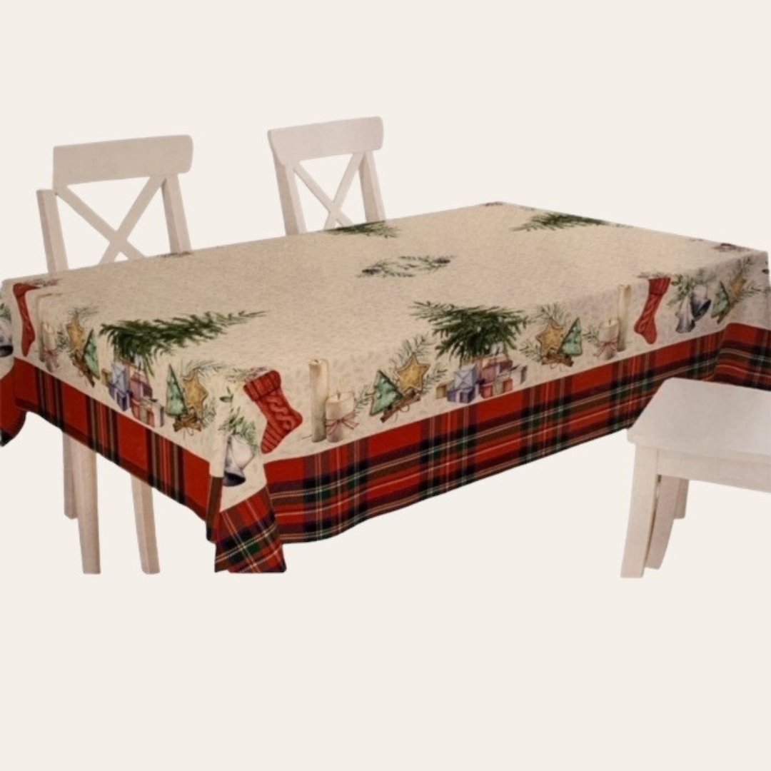 Tovaglia Decori tartan da 6 - immagine 2