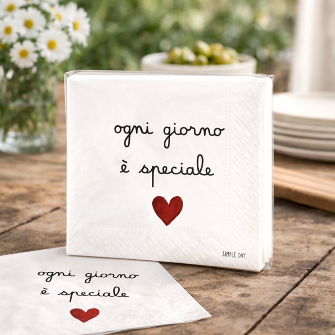 Tovaglioli di carta Ogni giorno è speciale