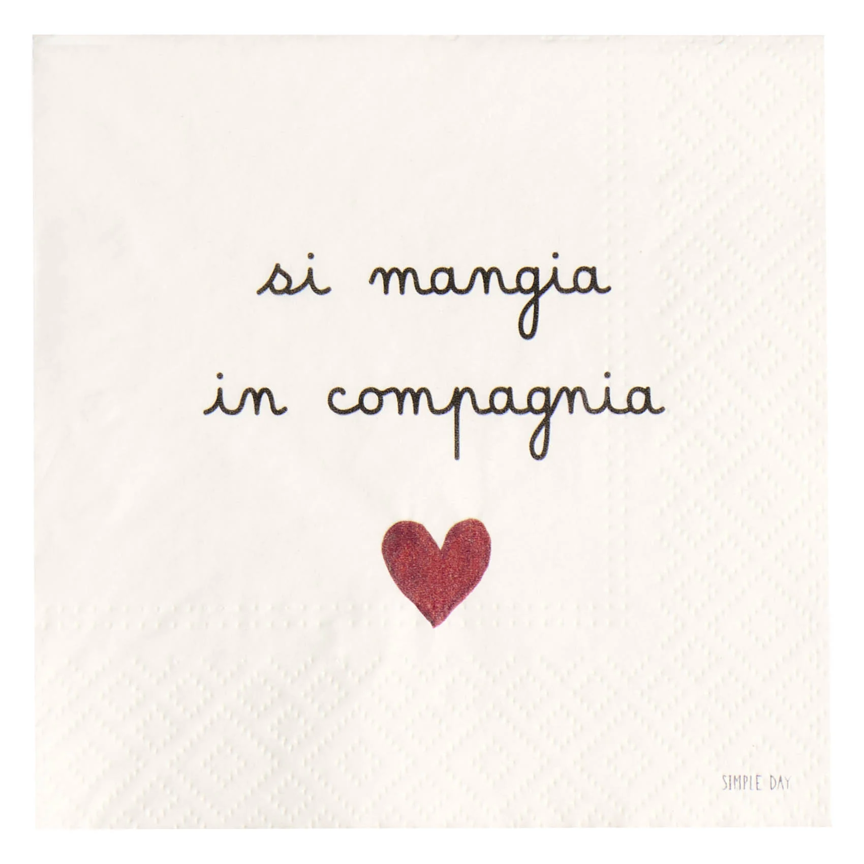 Tovaglioli di carta Si mangia in compagnia - immagine 2