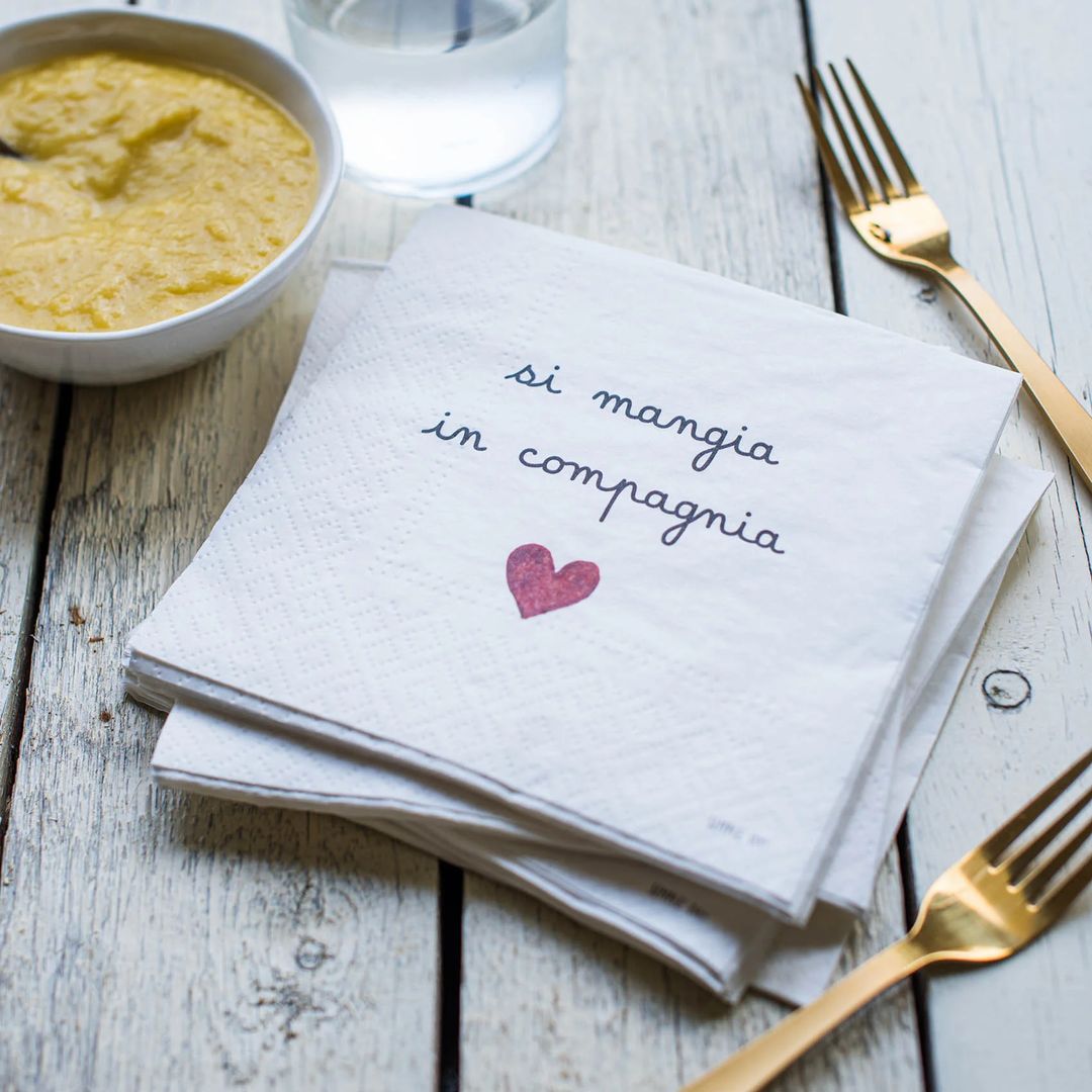 Tovaglioli di carta Si mangia in compagnia