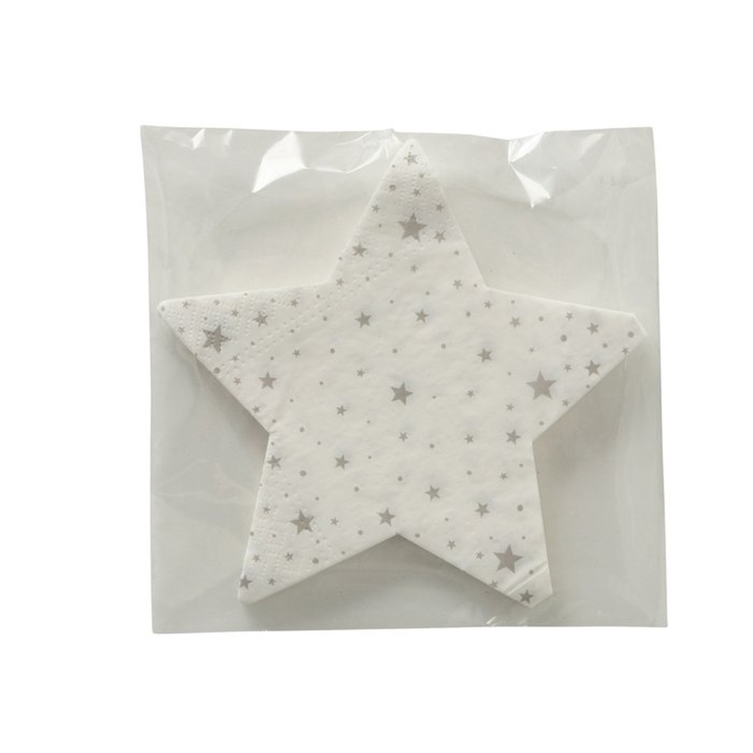 Tovaglioli di carta Star argento - immagine 2