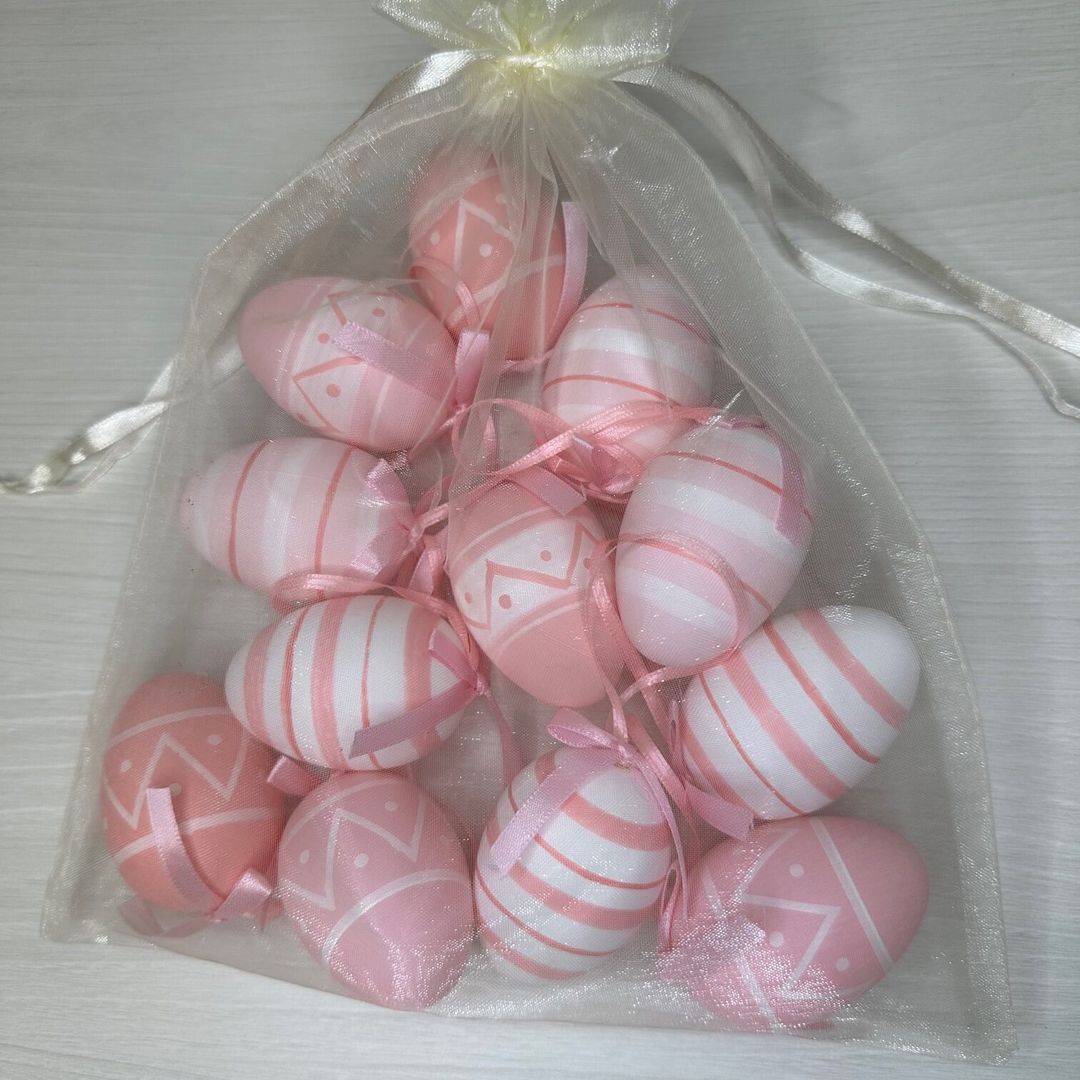 Sacchetto 12 Uova rosa - immagine 2