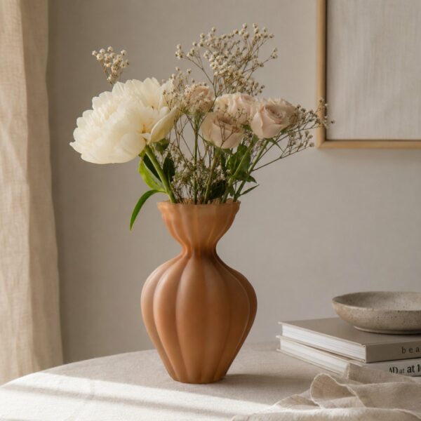 Vaso Flow beige medio