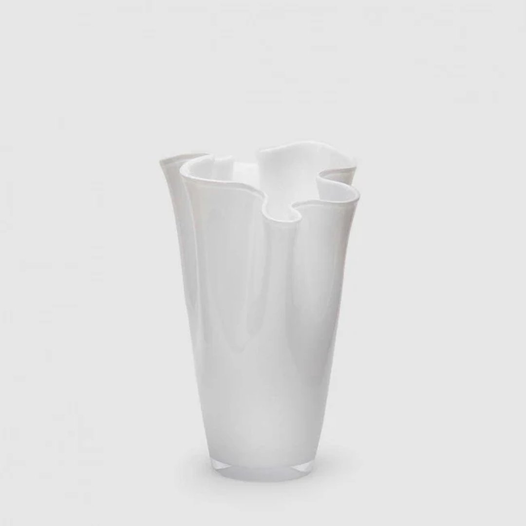 Vaso Drappo Bianco S - immagine 2