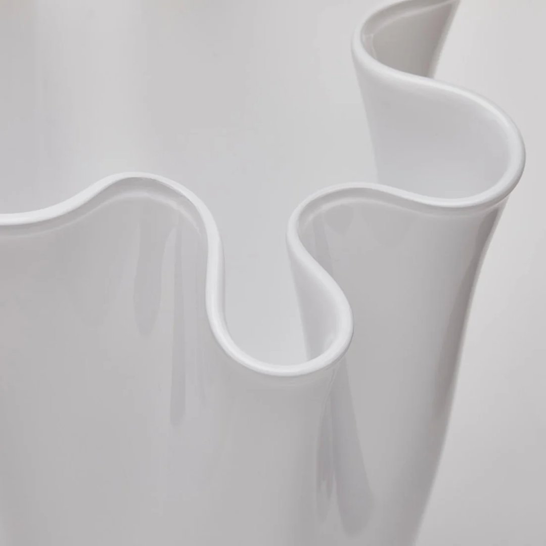 Vaso Drappo Bianco S - immagine 3