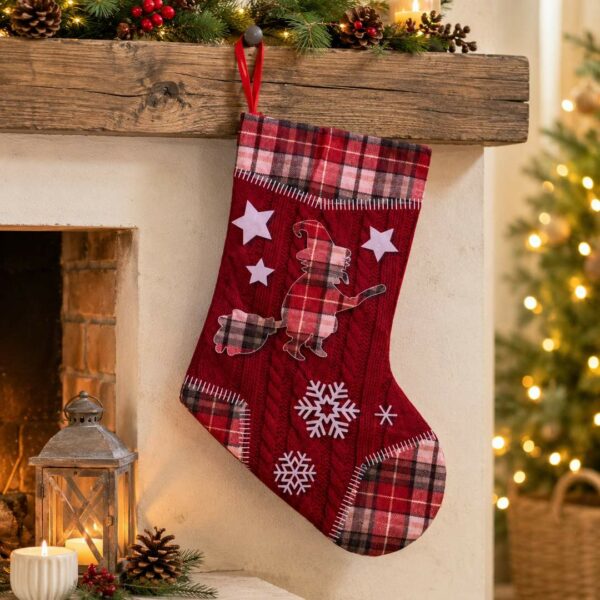 Calza befana tartan piccola