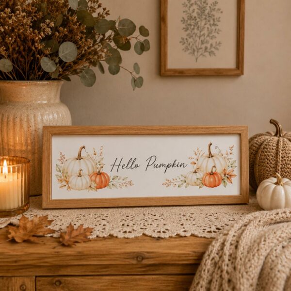 Quadro Hello Pumpkin scuro