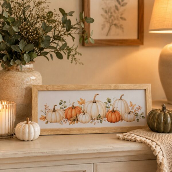 Quadro Zucche arancio chiaro