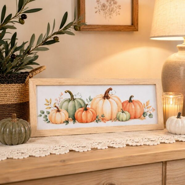 Quadro Zucche verdi chiaro