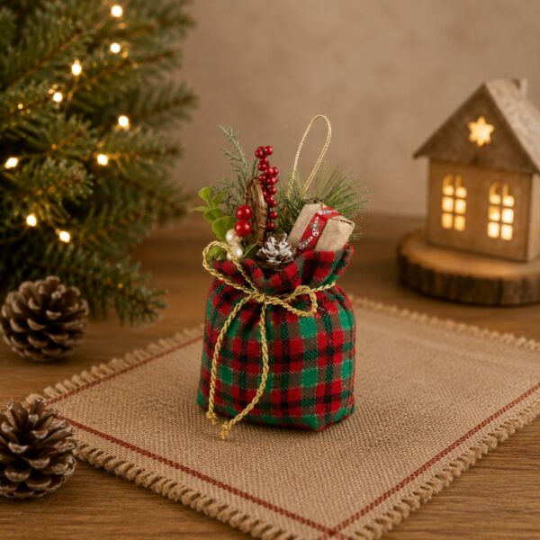 Decorazione Sacchetto check